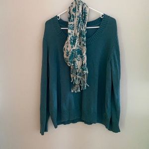 Sweater with scarf